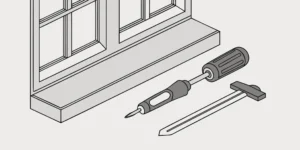 Essential gopher trap accessories, including a screwdriver and a probe tool.
