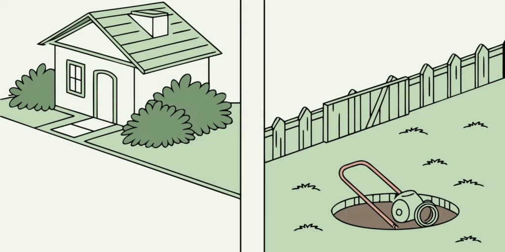 A Cinch gopher trap set in a lawn, a top choice vs other brands.