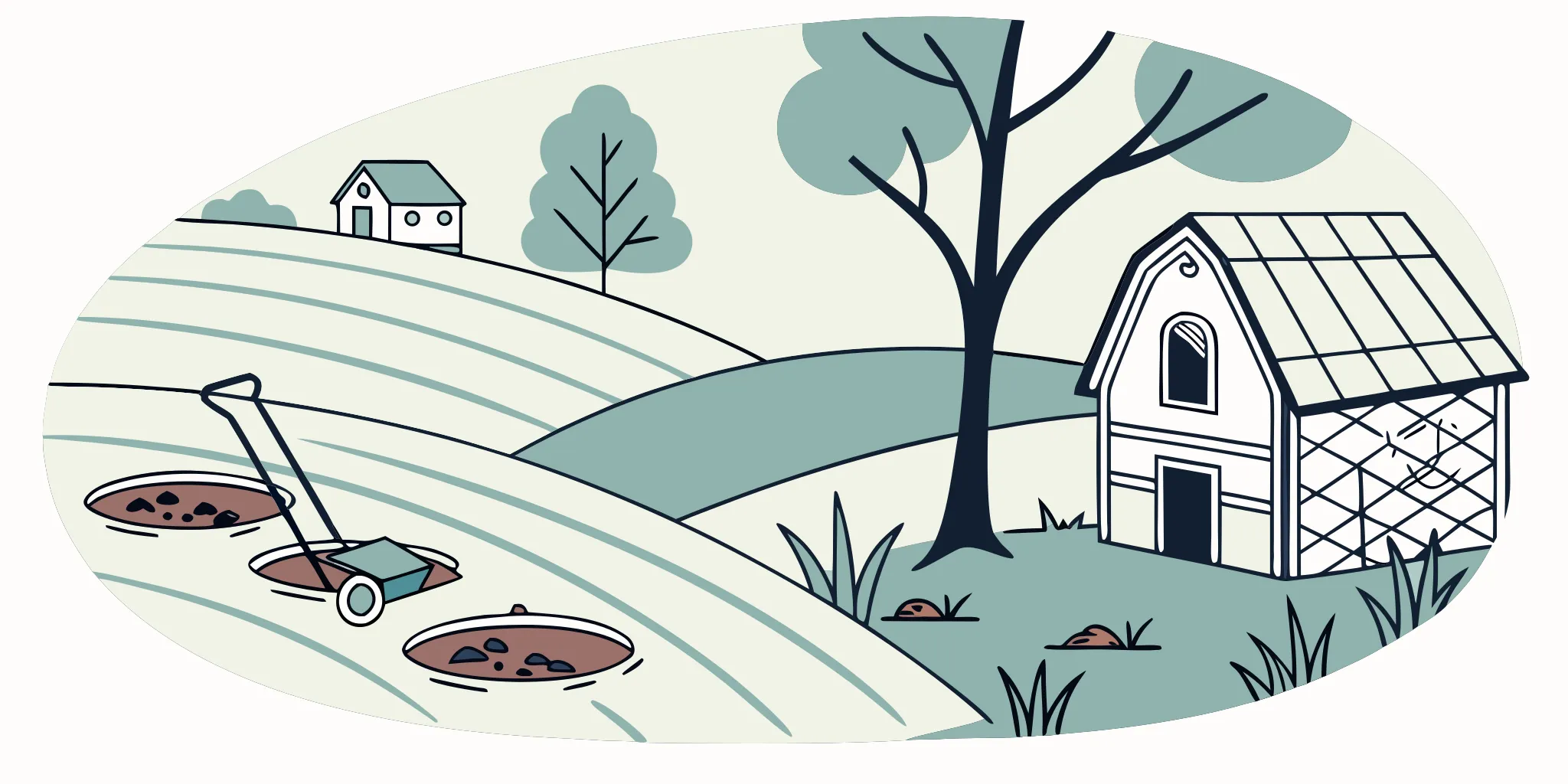 A durable galvanized steel mole trap set in a lawn, ready to buy for mole control.