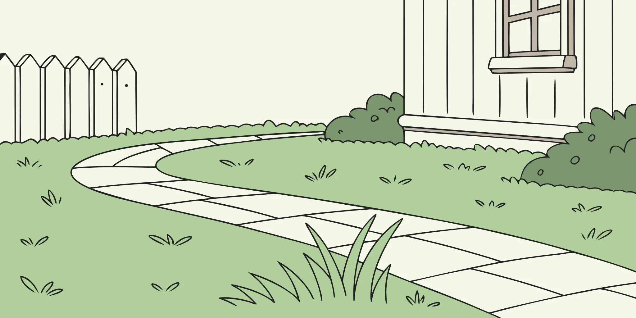 A well-kept lawn in a front yard, a perfect setting for mole traps for sale online.