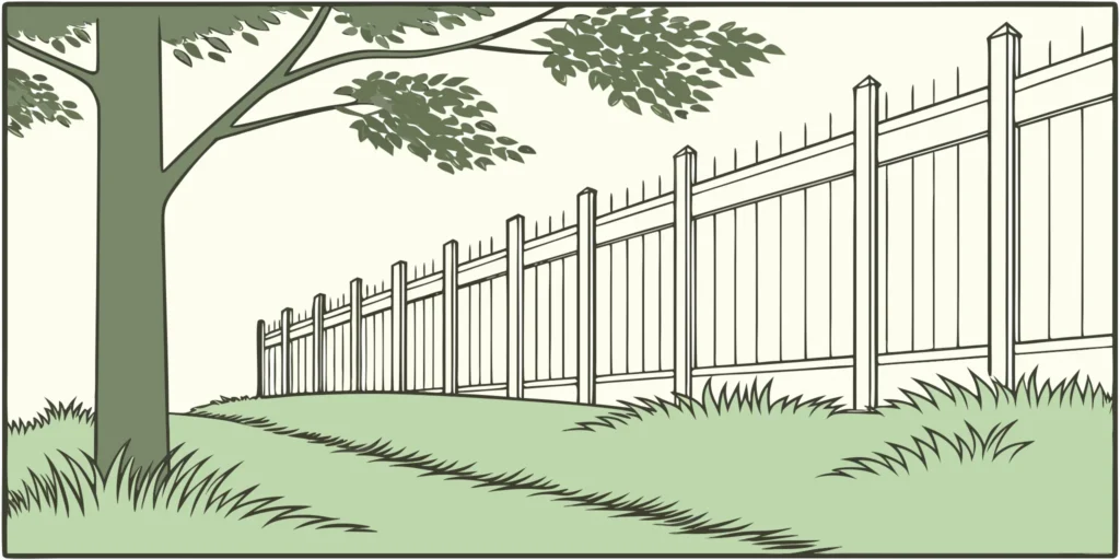 A green backyard lawn showing where and how mole traps work.