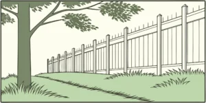 A green backyard lawn showing where and how mole traps work.