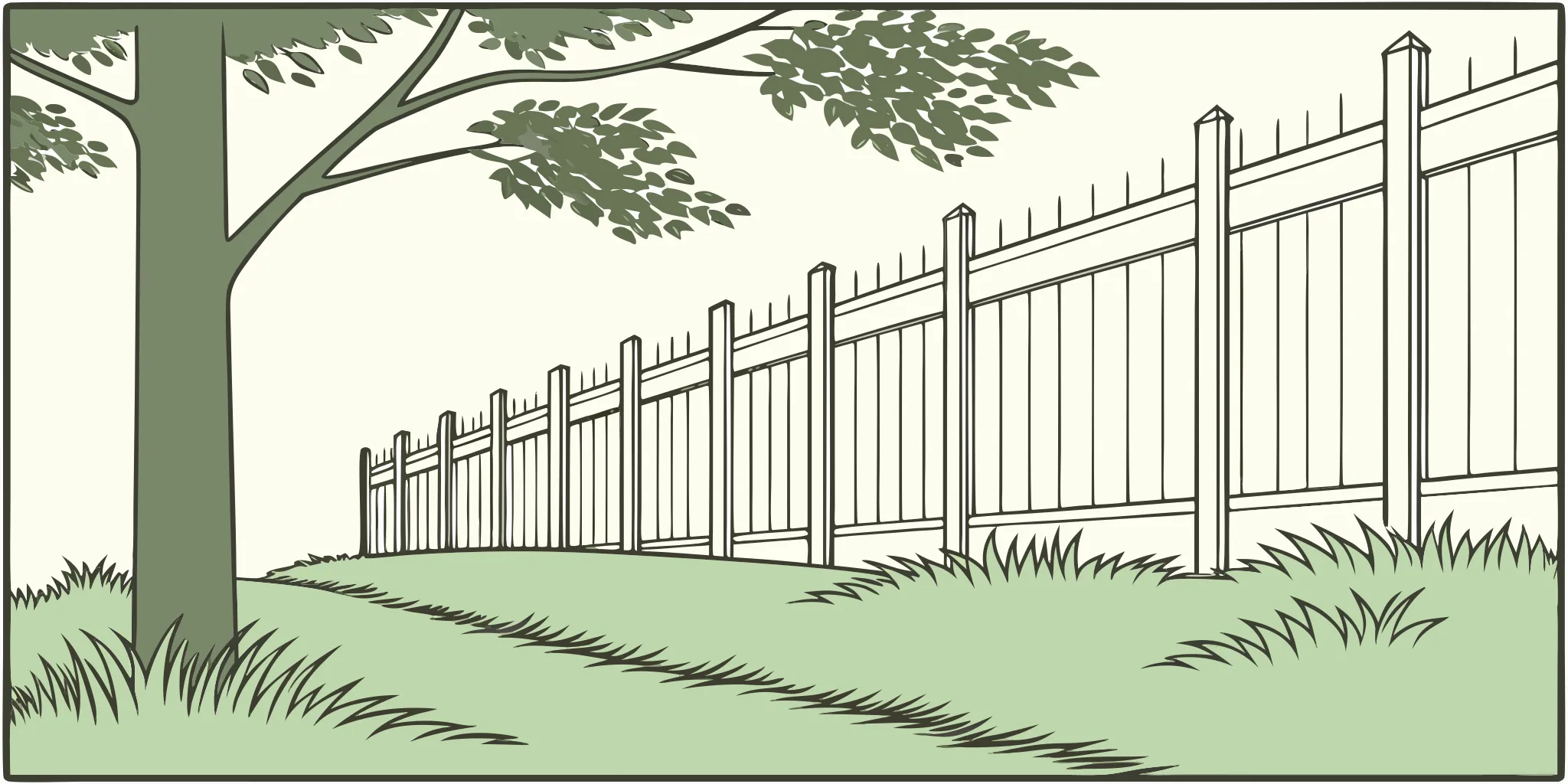 A green backyard lawn showing where and how mole traps work.