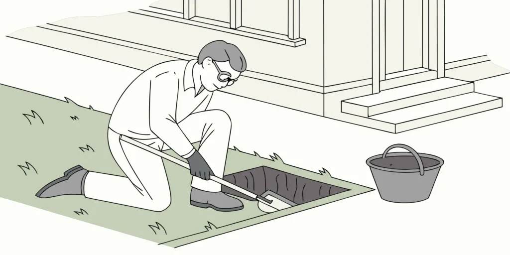 How to use a gopher trap setting tool to place a trap in a tunnel.