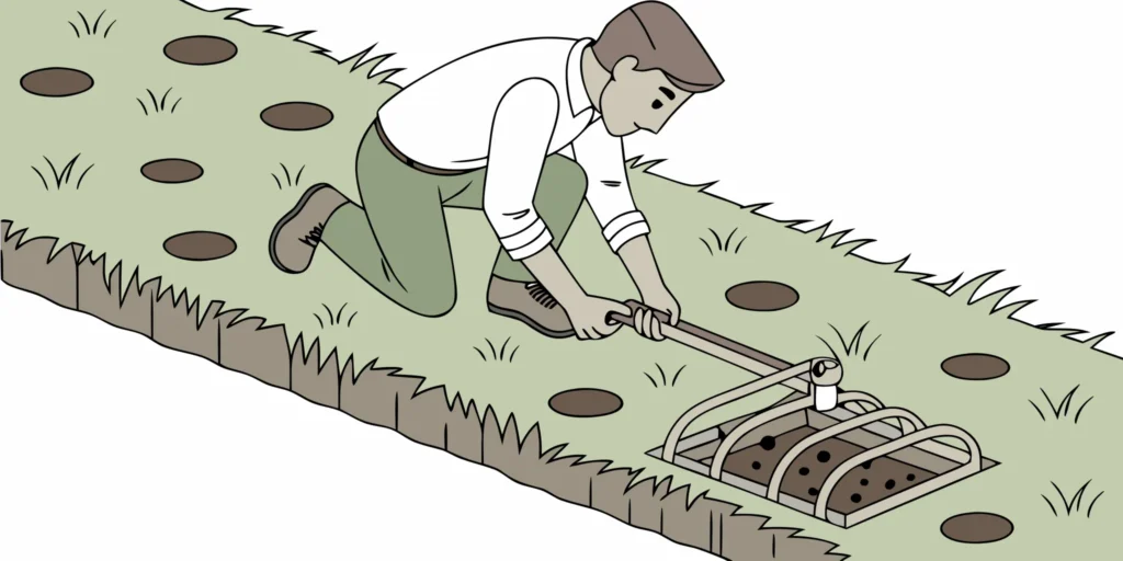 Setting a mole trap in an active main runway