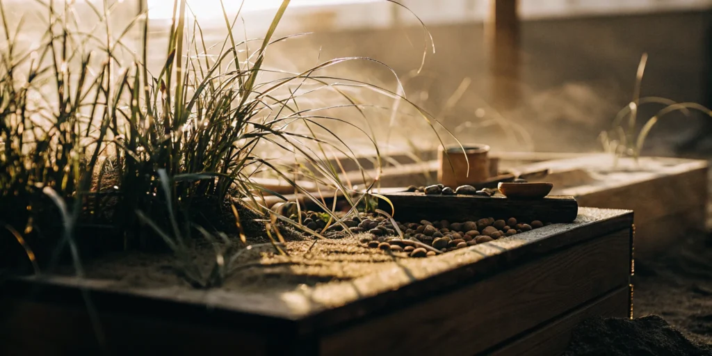 The best DIY gopher trap bait with nuts, seeds, and fresh plants in a garden box.